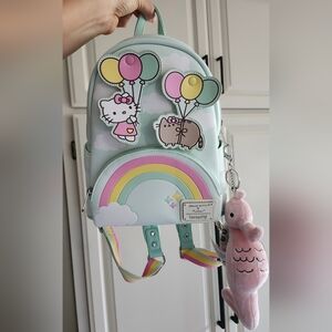 Loungefly Pusheen X Hello Kitty Balloons/Rainbow Backpack